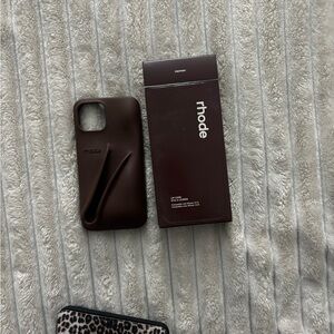 RHODE Dark Brown Phone Case